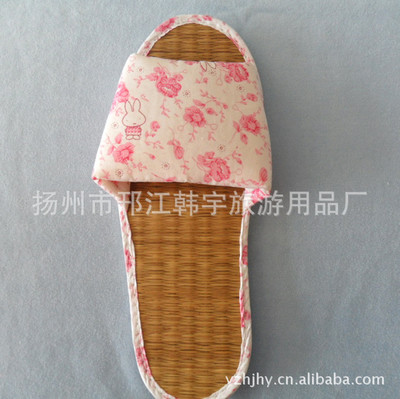 格子棉布可折叠旅行拖鞋 便携舒适的新型旅行伴侣